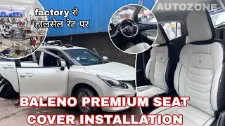 BALENO PREMIUM SEAT COVER INSTALLATION ||AMIT CAR ACCESSORIES || #baleno #carseatcovers #wholesale 