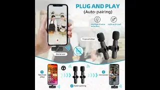How To Use A Wireless Lavalier Microphone Portable Audio ideo Recording Mini Mic for iPhone Android