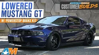 Lowered 2012 Mustang GT With Power Stop Brake Kit | AmericanMuscle Customer Builds