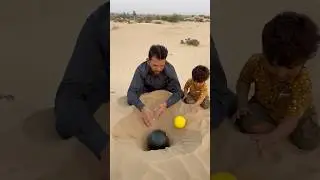Hiding Watermelon In Sand Desert #survival #camping #outdoors #lifehacks #bushcraft