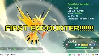 Shiny Zapdos: FIRST ENCOUNTER SHINY REACTION!!!