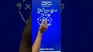 Best Trick to Solve Quadratic Equations II Split Middle Term Easily #youtubeshorts #class10