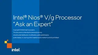 Intel&reg; Nios&reg; V/g Processor 