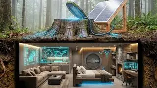 Hidden Underground Shelter Built From a Tree Stump | Silent ASMR Build