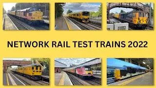 Network Rail Test Trains 2022 ft Class 37s, 43s, 73s, DMUs and DBSOs..