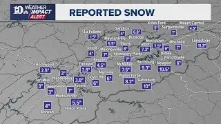 East Tennessee saw a lot of snow Saturday!
