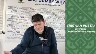 profesorul Cristian Pustai - antrenor principal Ceahlăul