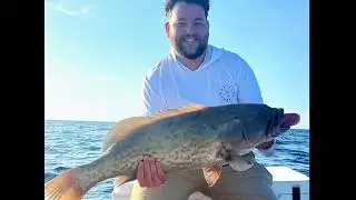 Deep dropping Johnny Jigs on the reef for gag grouper with Ryan and Seth.