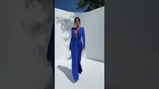 Robe noire longue avec d&eacute;collet&eacute; plongeant ✨ &Eacute;l&eacute;gance intemporelle