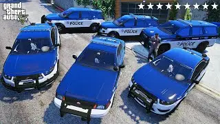 GTA 5 -  Stealing Paleto Bay Police Department Vehicles with Franklin!