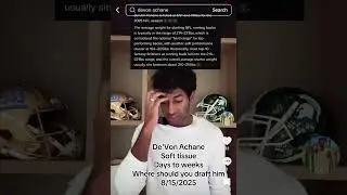 de'Von achane injury update. Don&rsquo;t draft him without watching! #dolphins #finsup #fantasyfootball