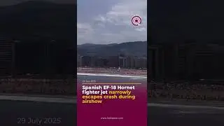 Spanish EF-18 Hornet fighter jet narrowly escapes crash during airshow | News | Global | Aviation