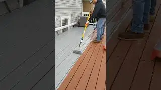 The faster way to stain deck #behr #stain #deck #revive