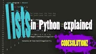 List in Python explained Simply(learn to code easy)