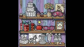 Coloring Zen-Sweet Treats #zen #colorbynumber #coloring #sleephelp #sleep #sweet #treats