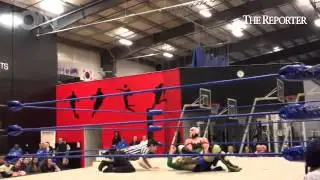 @Missle_Assault fails to pin the Estonian Thunderfrog at  @ExcellencePW Inaugural Brawl in #Harleysv