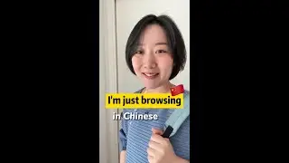 &ldquo;I&rsquo;m just browsing&rdquo; in Chinese 🇨🇳