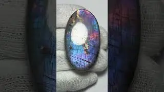 Both sides flash labradorite cabochon #wholesale #healing #crystals #teal #subscribe #youtube #art