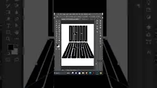 Perspective Shadow Text In Photoshop Tutorial #shortvideo #photoshop #tips #text