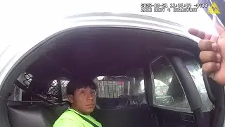 Bodycam arrest of 19-year-old after rock thrown at ICE vehicle