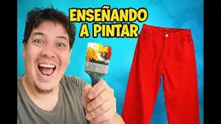 Pintura en TELA  / pintar un Pantalón  de DISNEY Paso a paso
