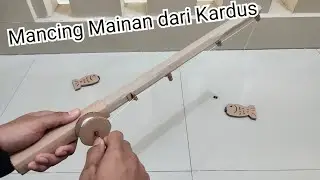 Cara Membuat Alat Pancing Mainan dari Kardus | Mancing Mainan dari Kardus
