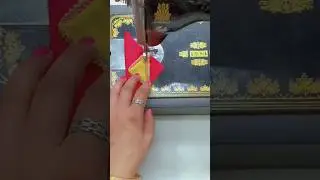How to make beautiful 😍 fancy fabric latkan design/latkan design for blouse #shorts #youtubeshorts