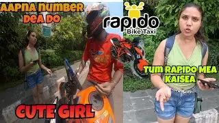 RAPIDO RIDERS Picking up 💕 in my KTM RC Duke 390 SUPERBIKE | Cute girl reaction Rapido On Superbike😍