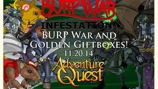 AdventureQuest: Burp War: Infestation: Beginning and Ending Cutscenes + Boss Battles + Reward Shop