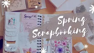 Make a spring art journal spread with me | pressed flowers & secret notes!