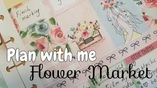 Plan With Me//Floral Spread //Happy Planner
