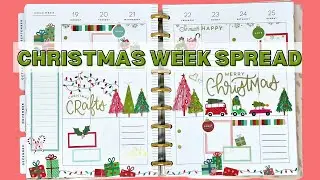 PLAN WITH ME | CHRISTMAS WEEK SPREAD | THE HAPPY PLANNER