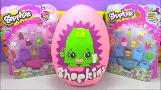 Giant Limited Edition Shopkins Surprise Egg Season 2 Lee Tea made of Play-Doh
