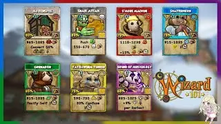 All Schools Level 140 Karamelle Spells| Wizard101