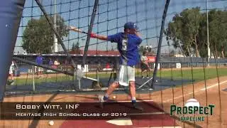 Bobby Witt Prospect Video, INF, Heritage High School Class of 2019