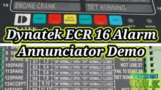 Dynatek ECR 16 Alarm Annunciator Demo I Diesel Engine Control Panel  #controlpanels  #dieselengine