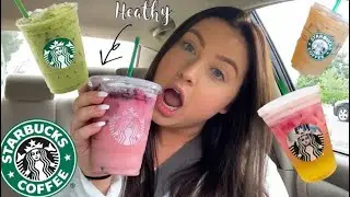 Trying HEALTHY Starbucks Drinks for a WEEK!