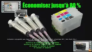 Cartouches rechargeable pour Epson № 405 WF-7310 7830 7840 avec puce de réinitialisation automatique