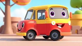 Wheels on the Bus Go Round and Round | Fun Kids Song | 3D Cartoon Nursery Rhyme