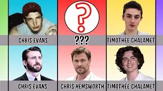 Comparison: FIRST APPEARANCES vs. Today: Male Celeb Changes/Continuous Data