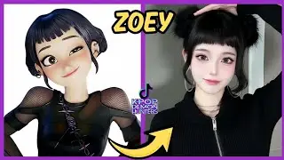 KPOP Demon Hunters in Real Life TikTok Version ~ Guess Demon Hunter By Dancing 🕺🏻 Rumi, Zoey, Golden