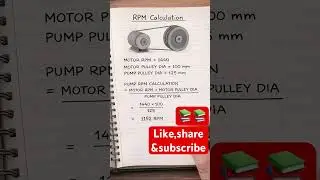 RPM Motor pulley system #engineering #iti #mechanics #trending