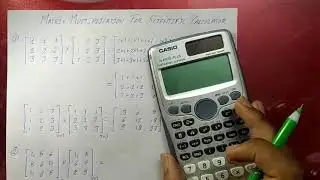 Solveing matrix using Scientific Calculator ( CASIO fx-991ES PLUS ) // #matrix #calculator