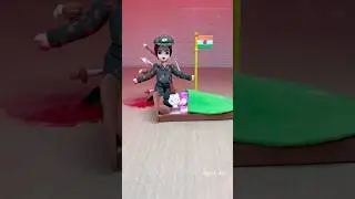 🇮🇳Republic Day Special Indian Army Soldier 🥷 Making Indian Army Soldiers👮🏻&zwj;♂️#shorts #army #art