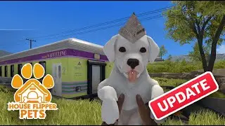 We get to flip a TRAIN CAR! 😲 House Flipper Pets UPDATE! My Reaction  + Gameplay