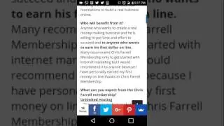 Chris Farrell Membership Review