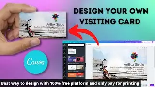 Design your own Visiting Card and get it print online | Using Canva & vistaprint.in