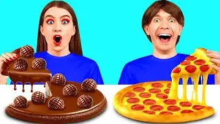Укрась Пиццу Челлендж | Безумные Ситуации на Кухне от Happy Funny