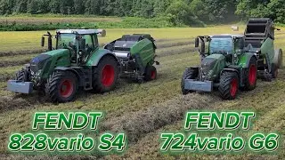 【超圧巻】二台のFENDTで高速ベール作業