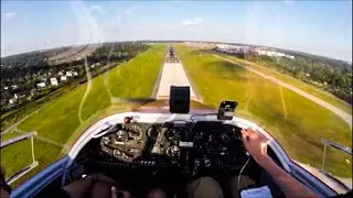 Cockpit View Landing at Hamburg Airport Runway 05 (VFR)